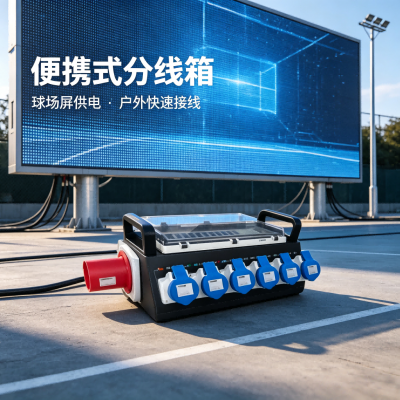 Portable simple power distribution box
