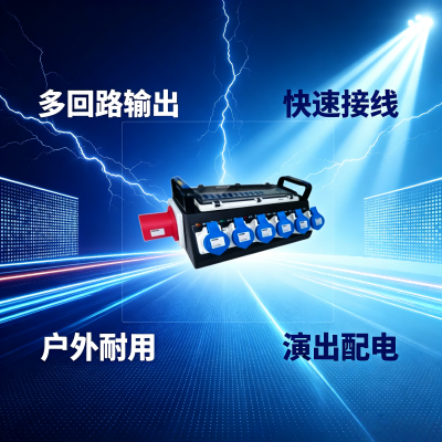 Portable simple power distribution box